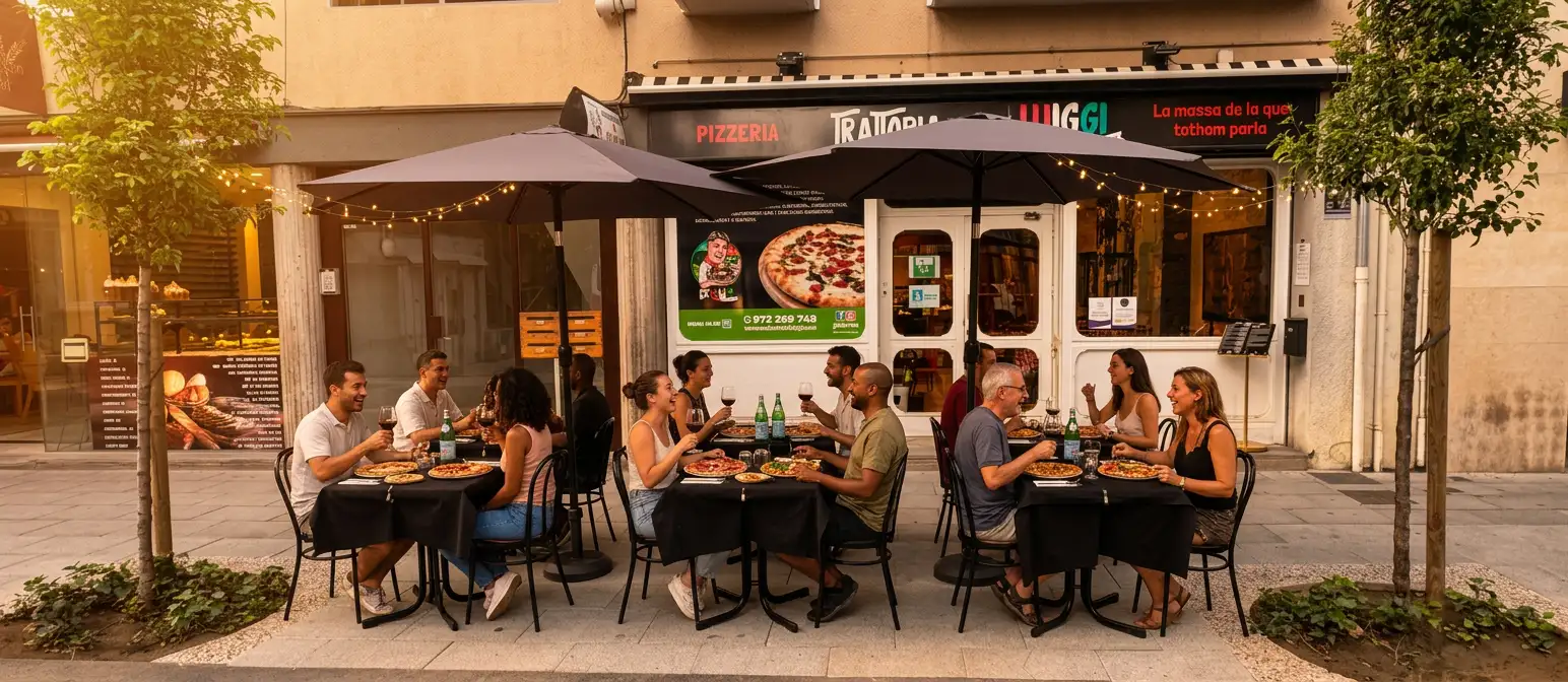 Façana de Trattoria da Luiggi a Olot